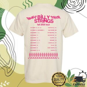 Billy Strings Store Merch Seeing Flower With Dates Tee
