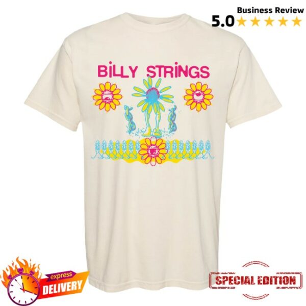 Billy Strings Store Merch Seeing Flower With Dates Tee