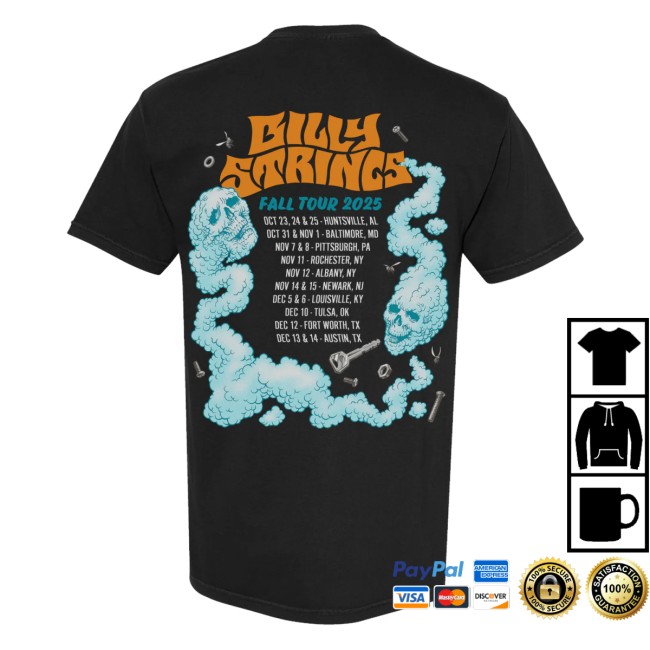 Billy Strings Store Merch Hot Rod Tee With Dates Shirt Billy Strings Store Merch Hot Rod Tee With Dates Shirt