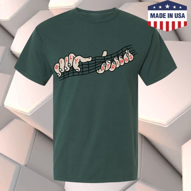 Billy Strings Store Merch Fingers Ghost Bongo Tee Billy Strings Store Merch Fingers Ghost Bongo Tee