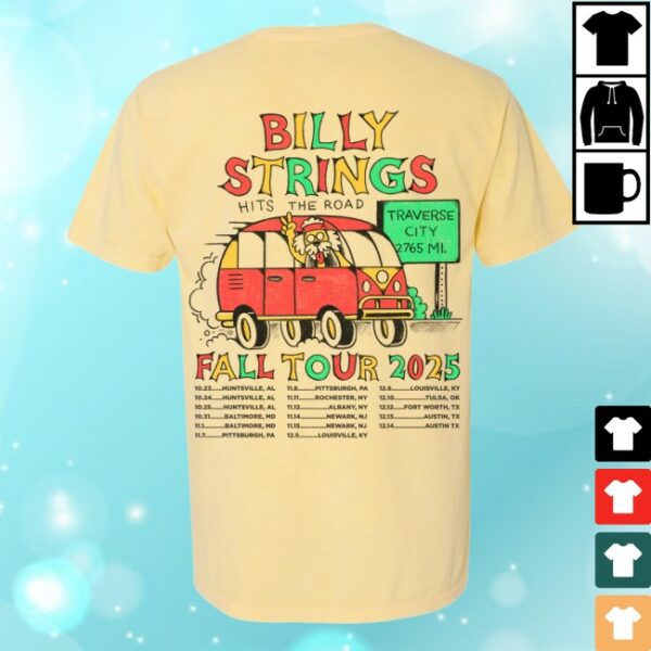 Billy Strings Store Merch Van With Dates Tee
