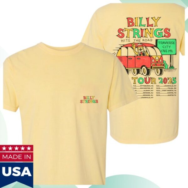 Billy Strings Store Merch Van With Dates Tee