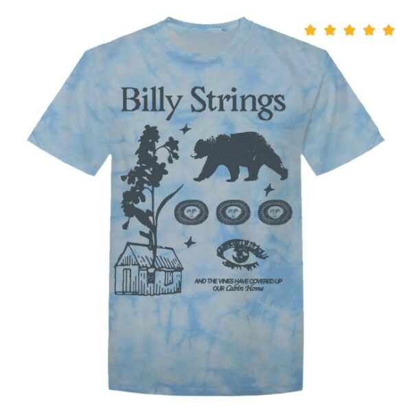 Billy Strings Store Merch Cabin Tie Dye Tee