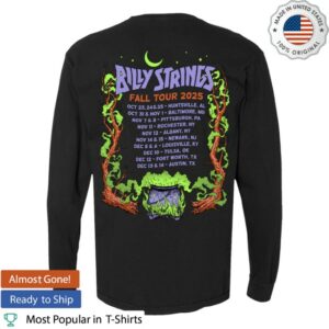 Billy Strings Store Merch Witch’s House With Dates Long Sleeve Tee