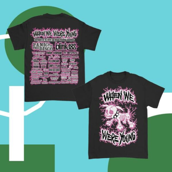 When We Were Young Festival Merch Store Electric Dog Lineup Tee