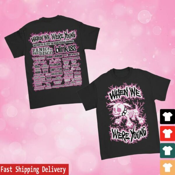 When We Were Young Festival Merch Store Electric Dog Lineup Tee