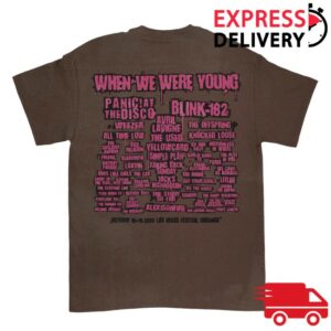 When We Were Young Festival Store Merch Overseer Lineup Tee