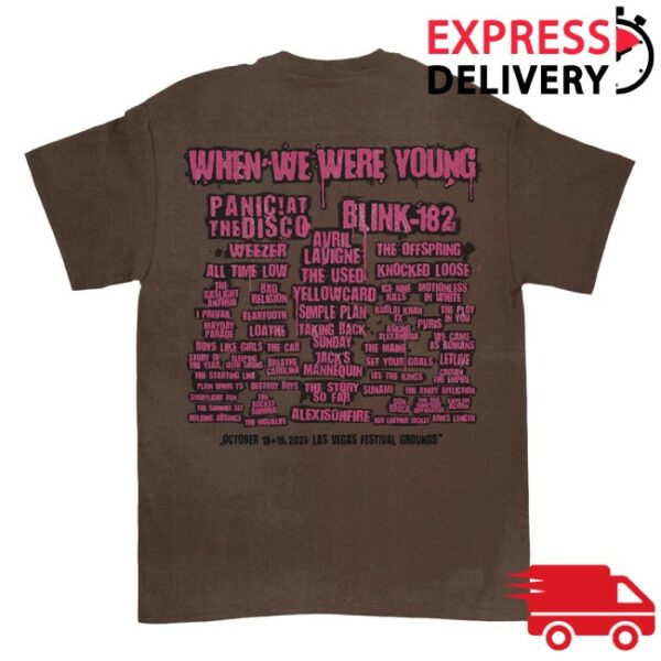 When We Were Young Festival Store Merch Overseer Lineup Tee
