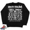kenny when we were young festival store merch screaming rat lineup crewneck sweatshirt