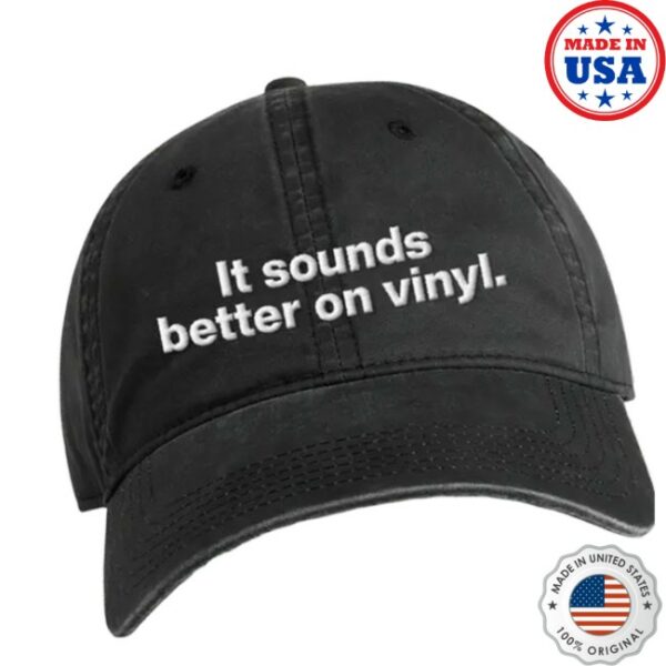 Rough Trade Store Merch Rough Trade Slogan Series It Sounds Better On Vinyl Cap