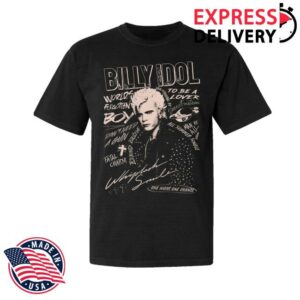 Billy Idol Merch Store Whiplash Smile Punk T-Shirt
