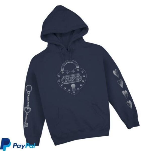Tops Merch Store Heart Lock Hoodie