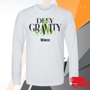 Wicked The Musical Store Wicked Unisex Defy Gravity White Long Sleeve