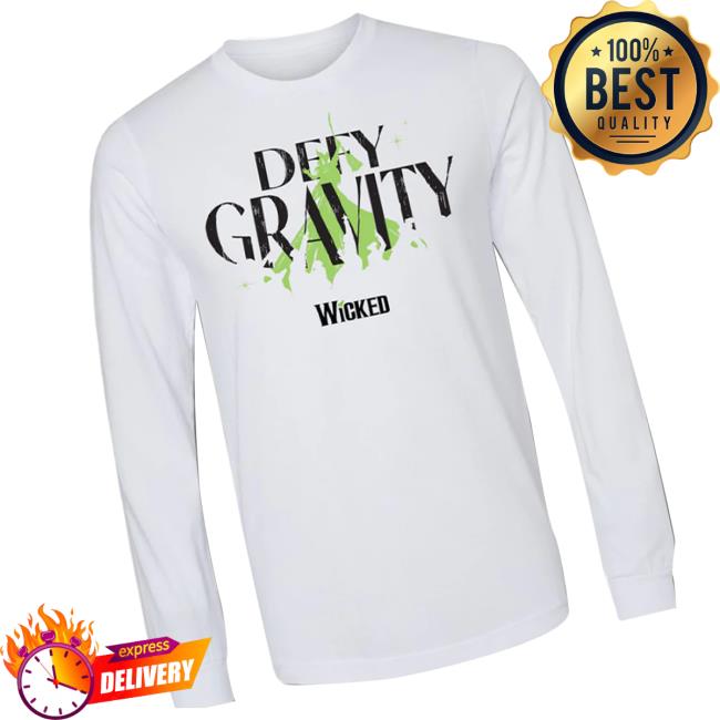 Wicked The Musical Store Wicked Unisex Defy Gravity White Long Sleeve Wicked The Musical Store Wicked Unisex Defy Gravity White Long Sleeve
