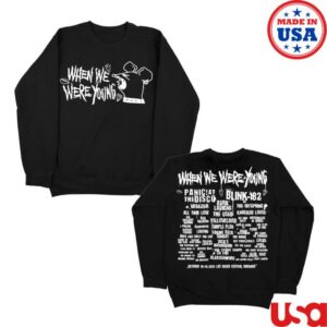 When We Were Young Festival Merch Store Screaming Rat Lineup Crewneck Sweatshirt