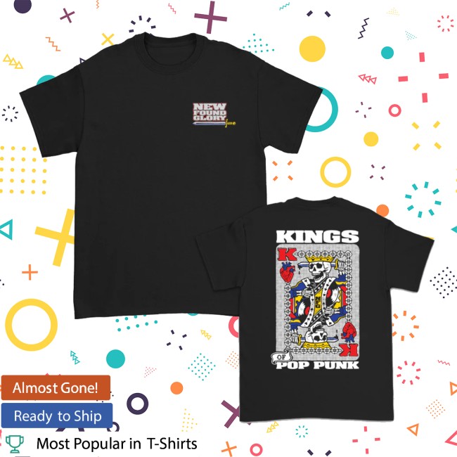 New Found Glory Stuff Store Merch Kings Of Pop Punk Black T-Shirt New Found Glory Stuff Store Merch Kings Of Pop Punk Black T-Shirt
