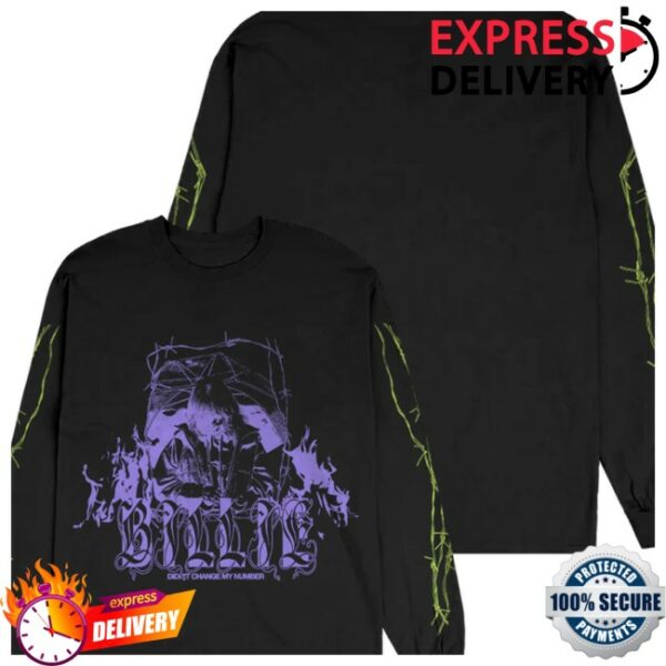 Billie Eilish Store Merch Didn’t Change My Number Long Sleeve T-Shirt
