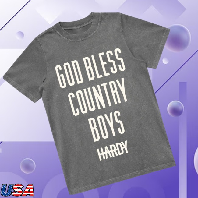 Hardy Official Store Merch God Bless Country Boys Tee Hardy Official Store Merch God Bless Country Boys Tee