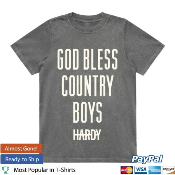 Hardy Official Store Merch God Bless Country Boys Tee