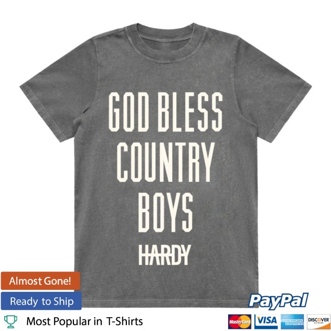 Hardy Official Store Merch God Bless Country Boys Tee Hardy Official Store Merch God Bless Country Boys Tee