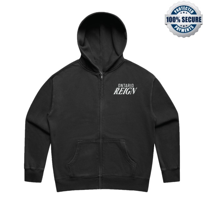 Ontario Reign Shop Store Wordmark Womens Zip Hood Ontario Reign Shop Store Wordmark Womens Zip Hood