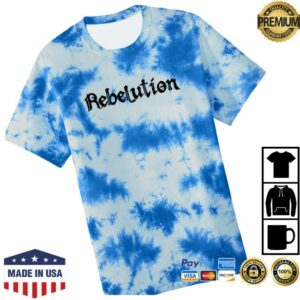 The Rebelution Store Merch Logo Tie Dye Tee Sky Blue The Rebelution Store Merch Logo Tie Dye Tee Sky Blue
