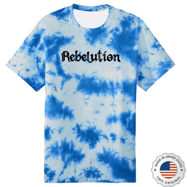 The Rebelution Store Merch Logo Tie Dye Tee Sky Blue The Rebelution Store Merch Logo Tie Dye Tee Sky Blue