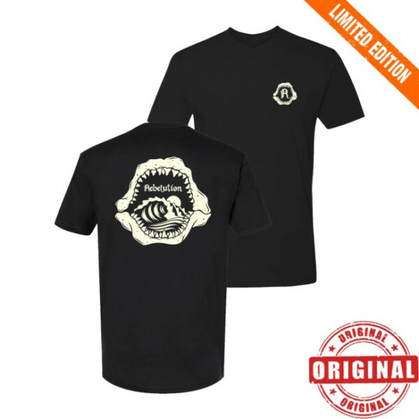 The Rebelution Store Merch Shark Jaw Black Tee