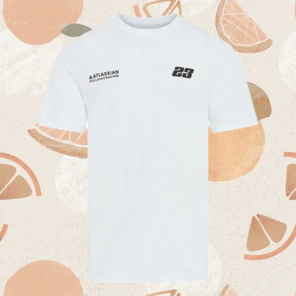 Williamsf1 Store Merch Atlassian Williams Racing X Reflo Alex Albon T-Shirt White