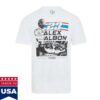 Williamsf1 Store Merch Atlassian Williams Racing X Reflo Alex Albon T-Shirt White 2 kenny williamsf1 store merch atlassian williams racing x reflo alex albon t shirt white