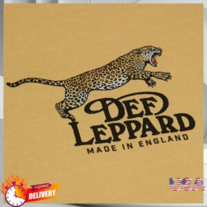 Def Leppard Store Merch Made In England Leppard T-Shirt Def Leppard Store Merch Made In England Leppard T-Shirt