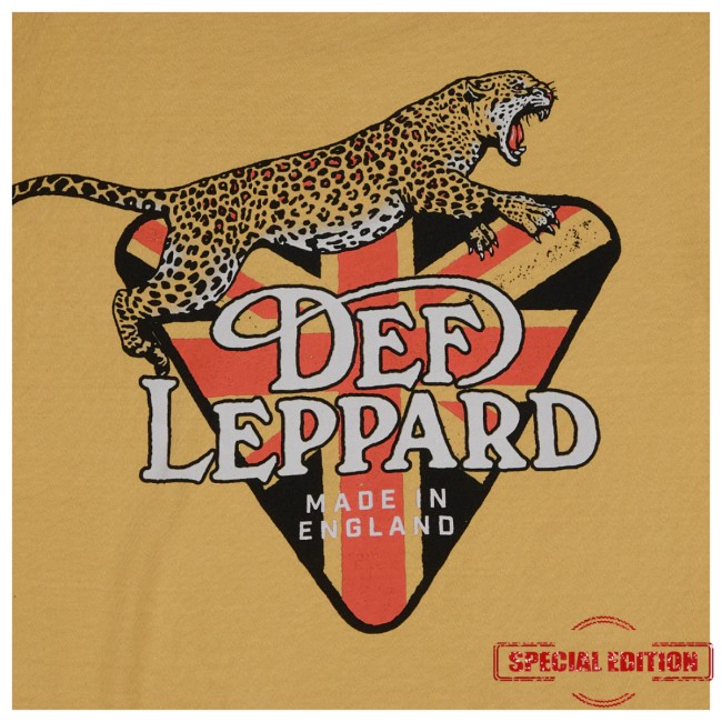 Def Leppard Store Merch Made In England Leppard T-Shirt Def Leppard Store Merch Made In England Leppard T-Shirt