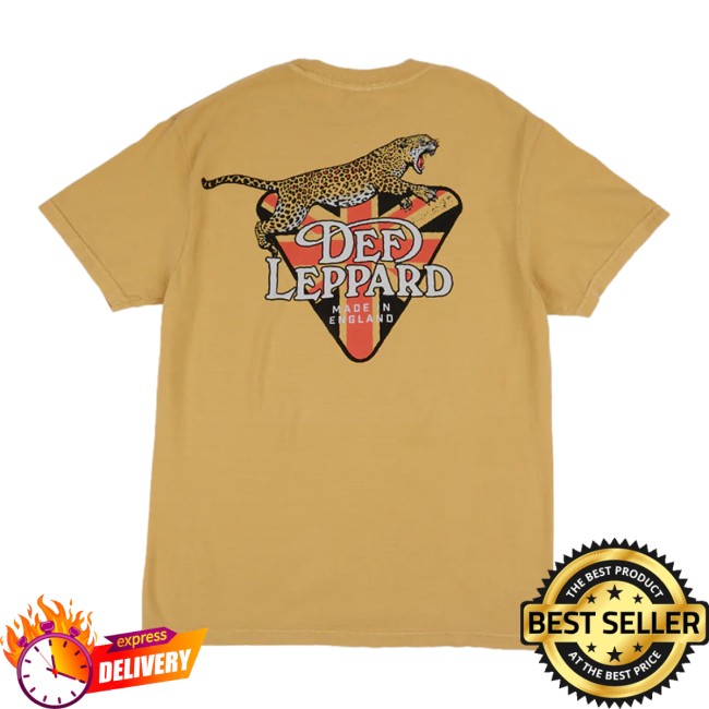 Def Leppard Store Merch Made In England Leppard T-Shirt Def Leppard Store Merch Made In England Leppard T-Shirt