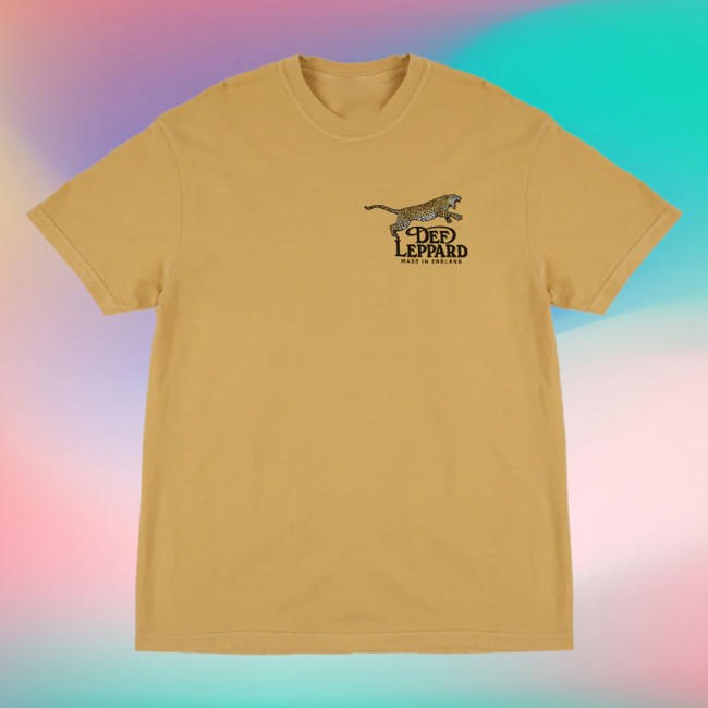 Def Leppard Store Merch Made In England Leppard T-Shirt Def Leppard Store Merch Made In England Leppard T-Shirt