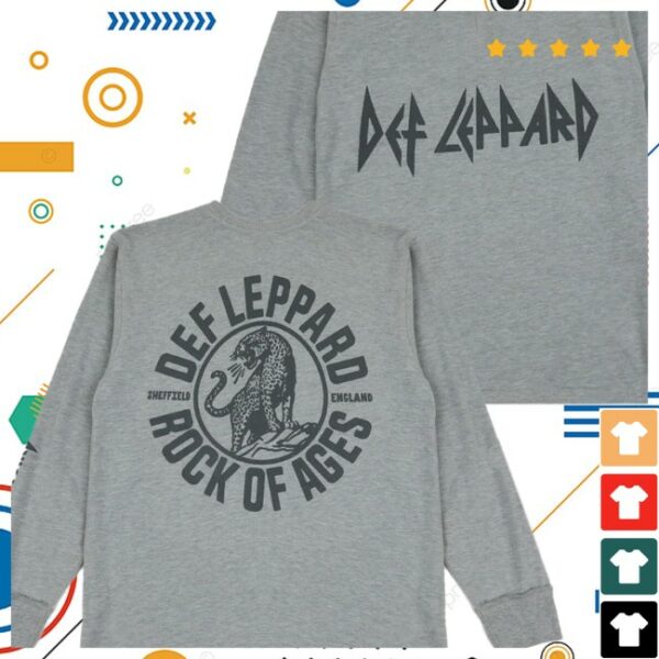 Def Leppard Store Merch Rock Of Ages Jersey Henley
