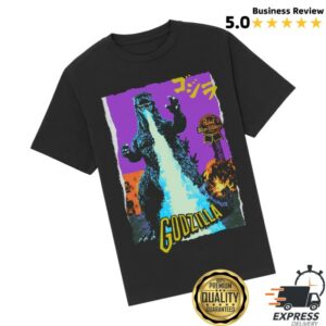 Pabst Blue Ribbon Store Merch Atomic Breath Godzilla Black Tee Pabst Blue Ribbon Store Merch Atomic Breath Godzilla Black Tee