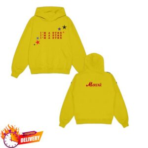 Marina Official Merch Store I’m A Star Yellow Pullover Hoodie Marina Official Merch Store I’m A Star Yellow Pullover Hoodie