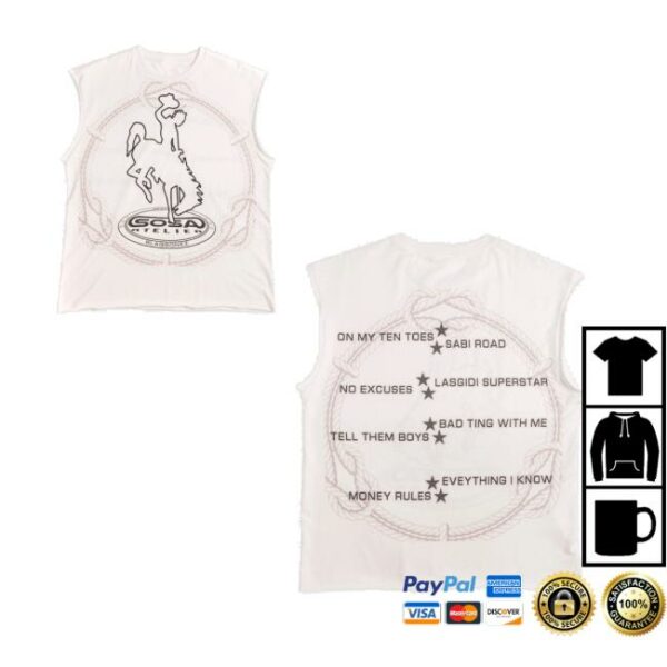 Sosa Atelier Merch Store Blaqbonez X Sosa White No Excuses Tank
