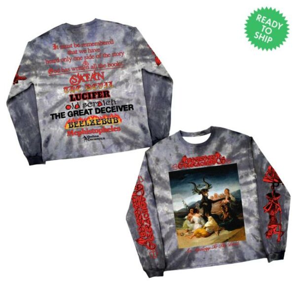 Online Ceramics Merch Store An Apology To The Devil Tie Dye Long Sleeve