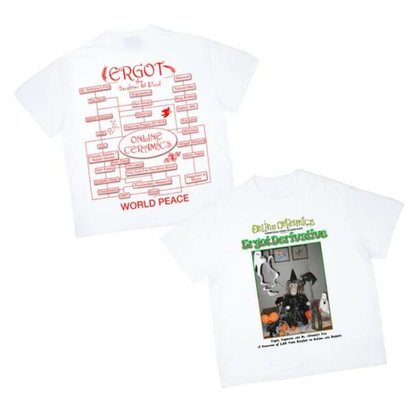 Online Ceramics Merch Store Ergot White Tee