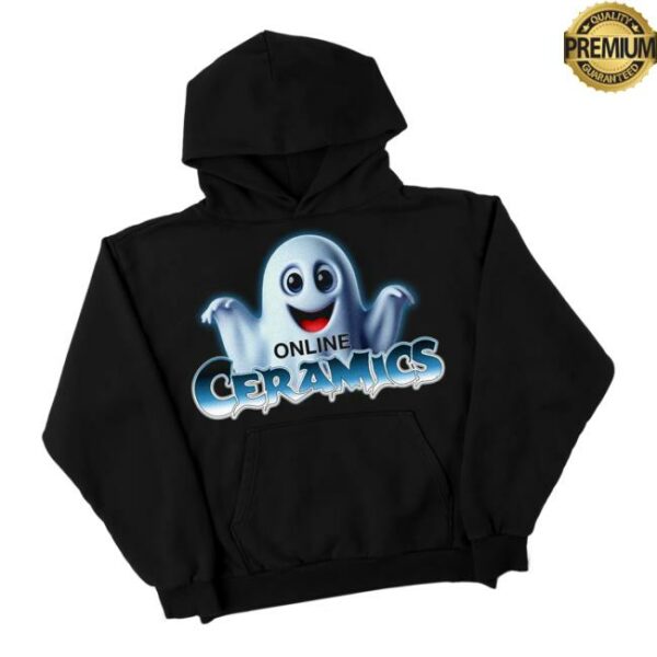 Online Ceramics Merch Store Friendly Logo Black Hoodie