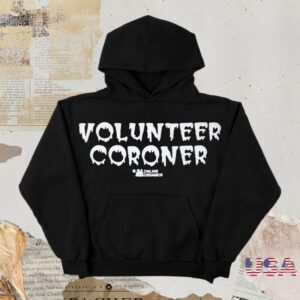 Online Ceramics Merch Store Volunteer Coroner Black Hoodie Online Ceramics Merch Store Volunteer Coroner Black Hoodie