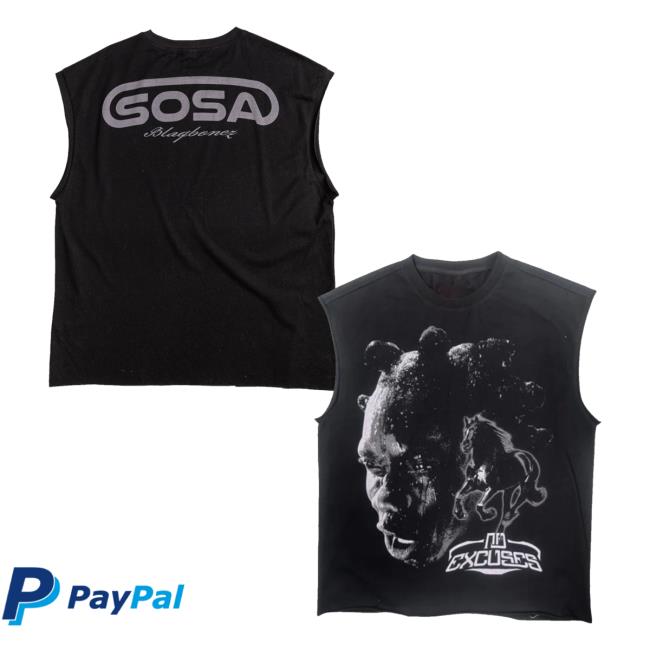 Sosa Atelier Merch Store Blaqbonez X Sosa Black No Excuses T-Shirt Sosa Atelier Merch Store Blaqbonez X Sosa Black No Excuses T-Shirt