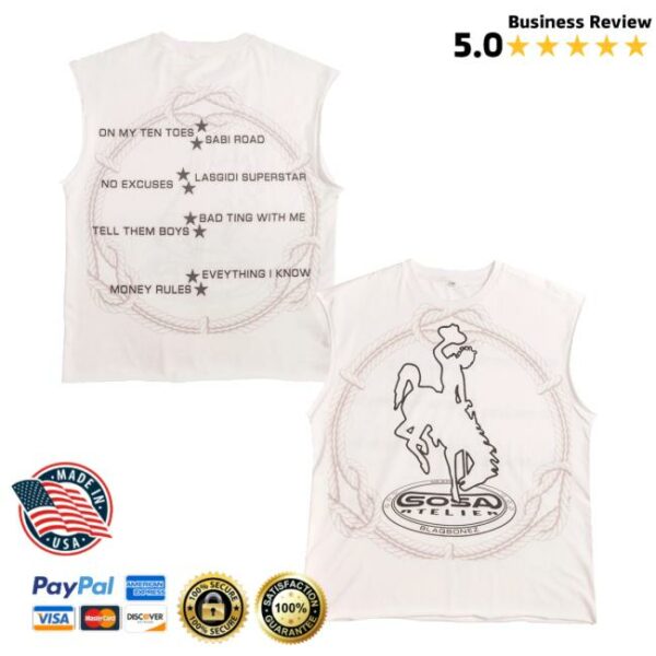 Sosa Atelier Merch Store Blaqbonez X Sosa White No Excuses T-Shirt