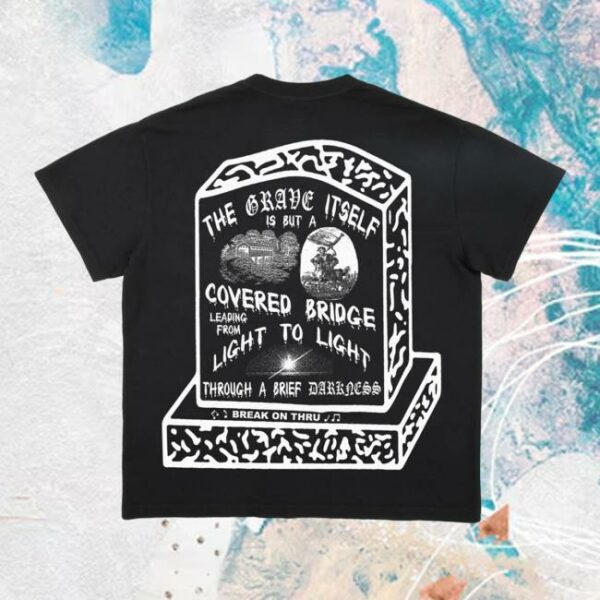 Online Ceramics Merch Store Covered Bridge Off-Black Tee