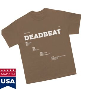 Tame Impala Store Merch Deadbeat Tracklist Tee Tame Impala Store Merch Deadbeat Tracklist Tee