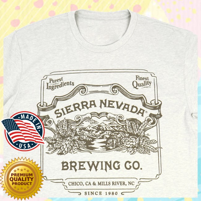 Sierra Nevada Store Merch Vintage Label T-Shirt Sierra Nevada Store Merch Vintage Label T-Shirt