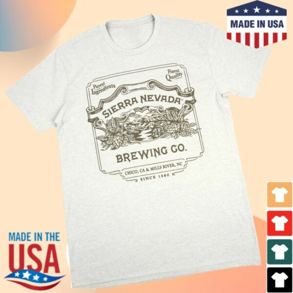 Sierra Nevada Store Merch Vintage Label T-Shirt