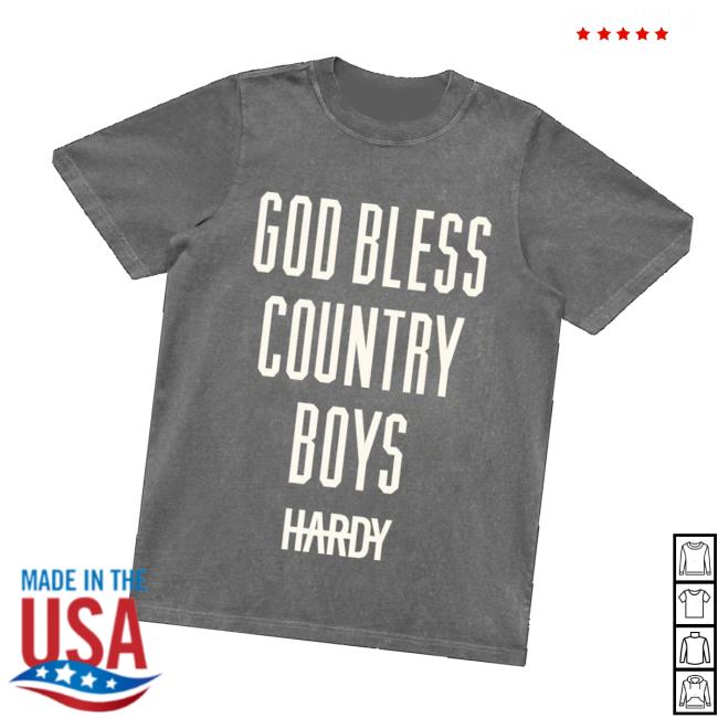 Hardy Official Merch God Bless Country Tee Hardy Official Merch God Bless Country Tee
