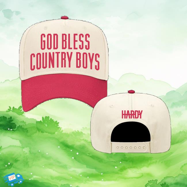 Hardy Official Merch God Bless Country Boys Hat Hardy Official Merch God Bless Country Boys Hat